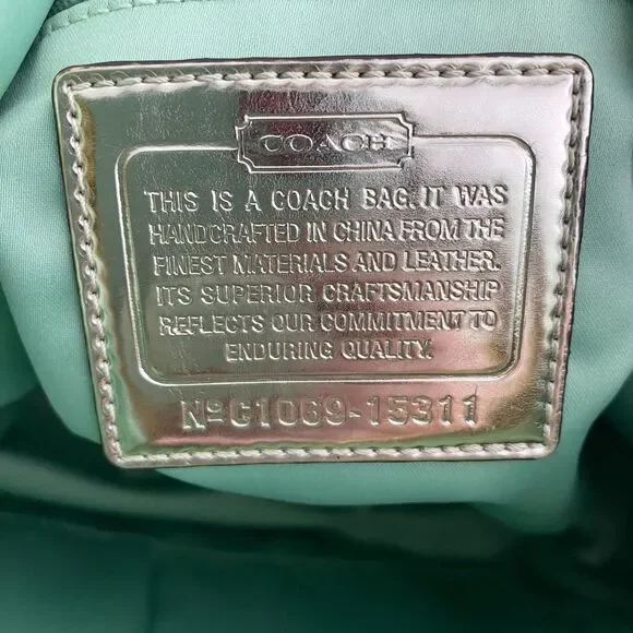 Coach Poppy Jazzy Bag Purse Signature C Canvas Graffiti Shoulder Crossbody 15311 - Picture 15 of 16